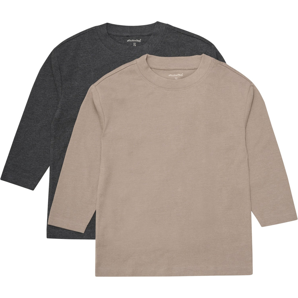 Køb Minymo Fossil Bluse Loose Fit 2-pak