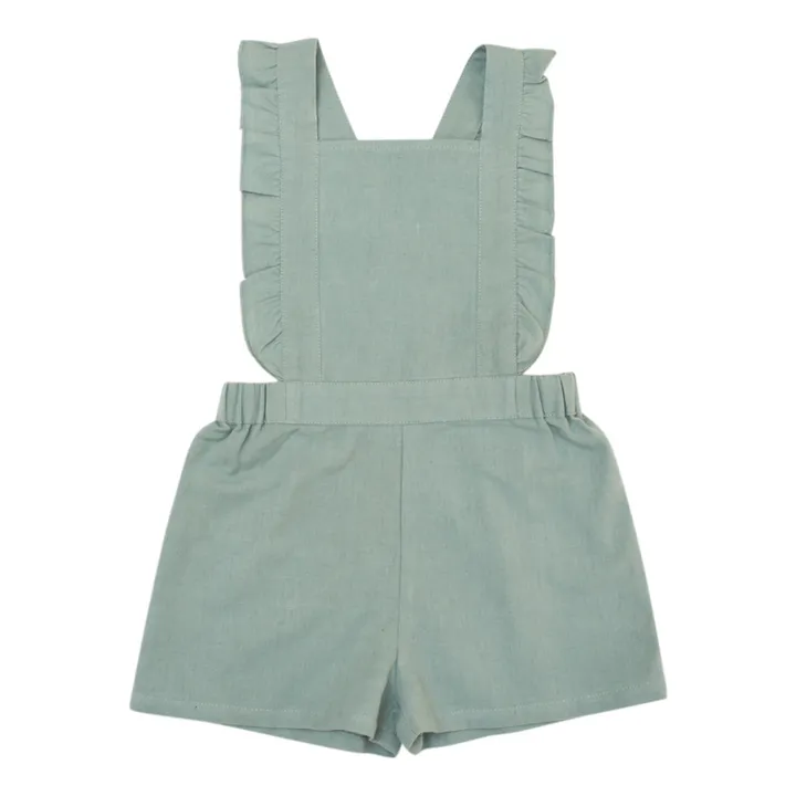 Lililotte Exclusivité Lililotte x Smallable - Combishort Margaret | Vert Eucalyptus