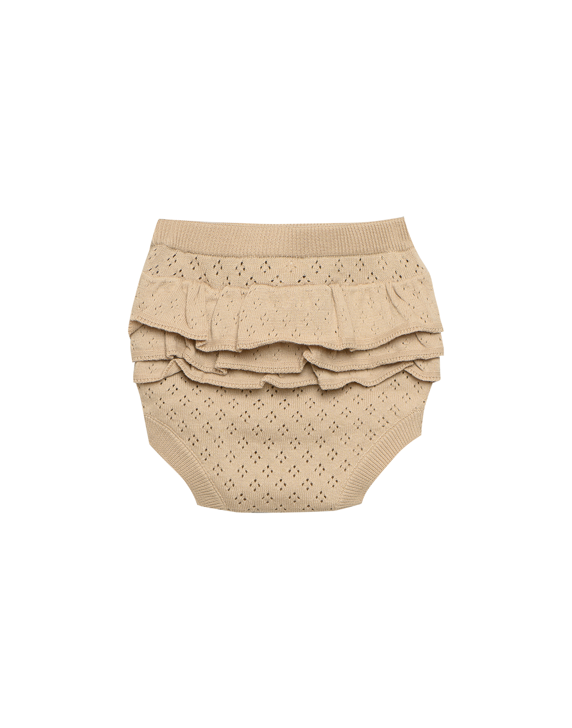 Pointelle bloomer in katoenen breisel voor baby's