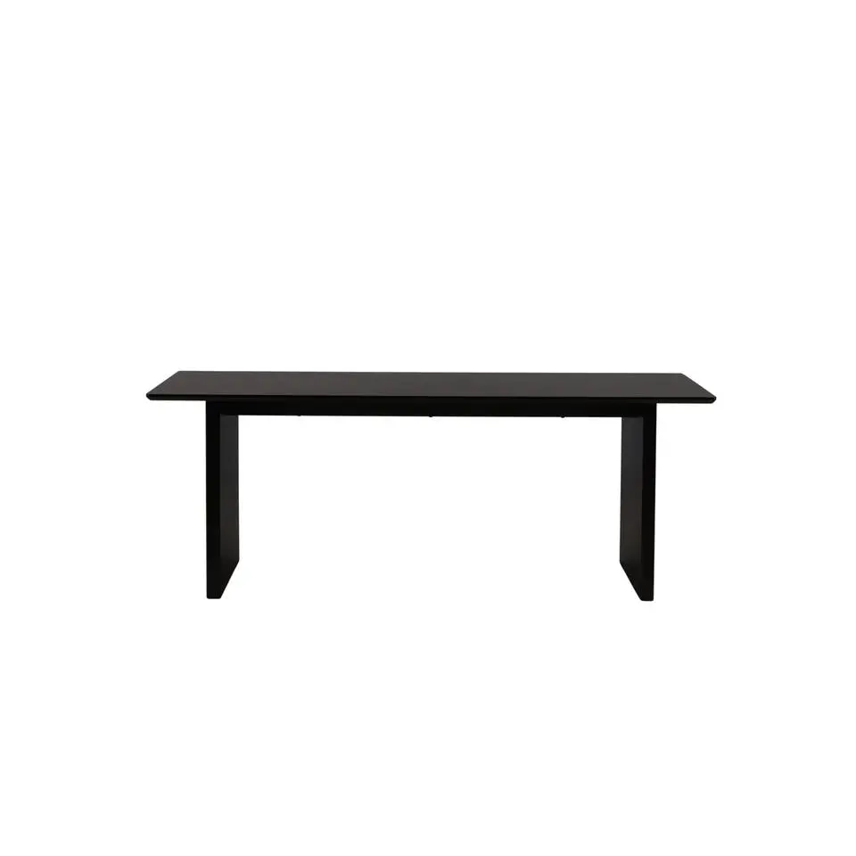 Eettafel Zwart Hout - 200x100x75cm - Vail