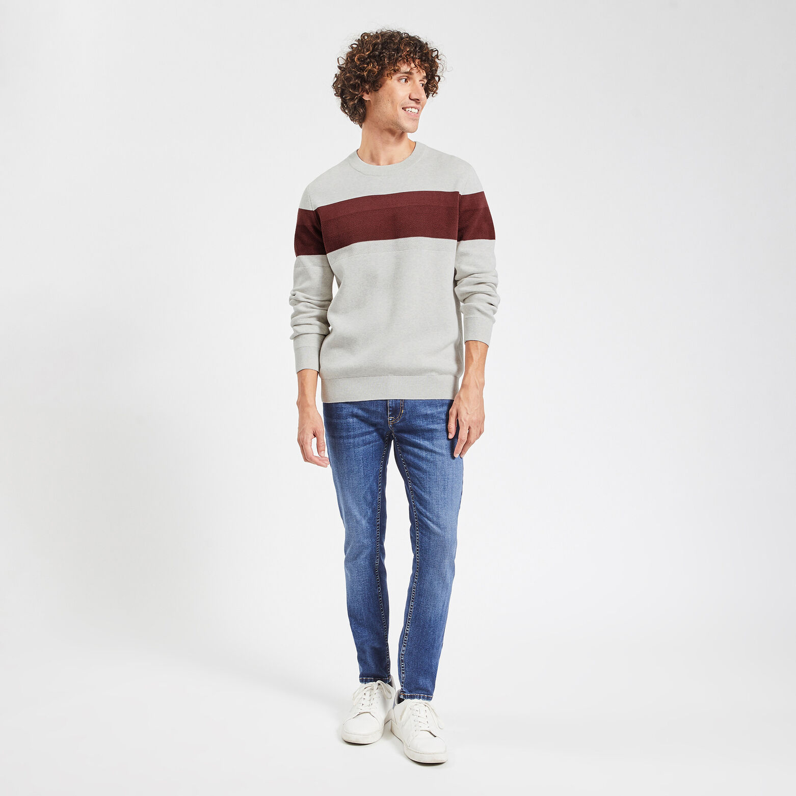 Jean skinny 3 longueurs Bleu