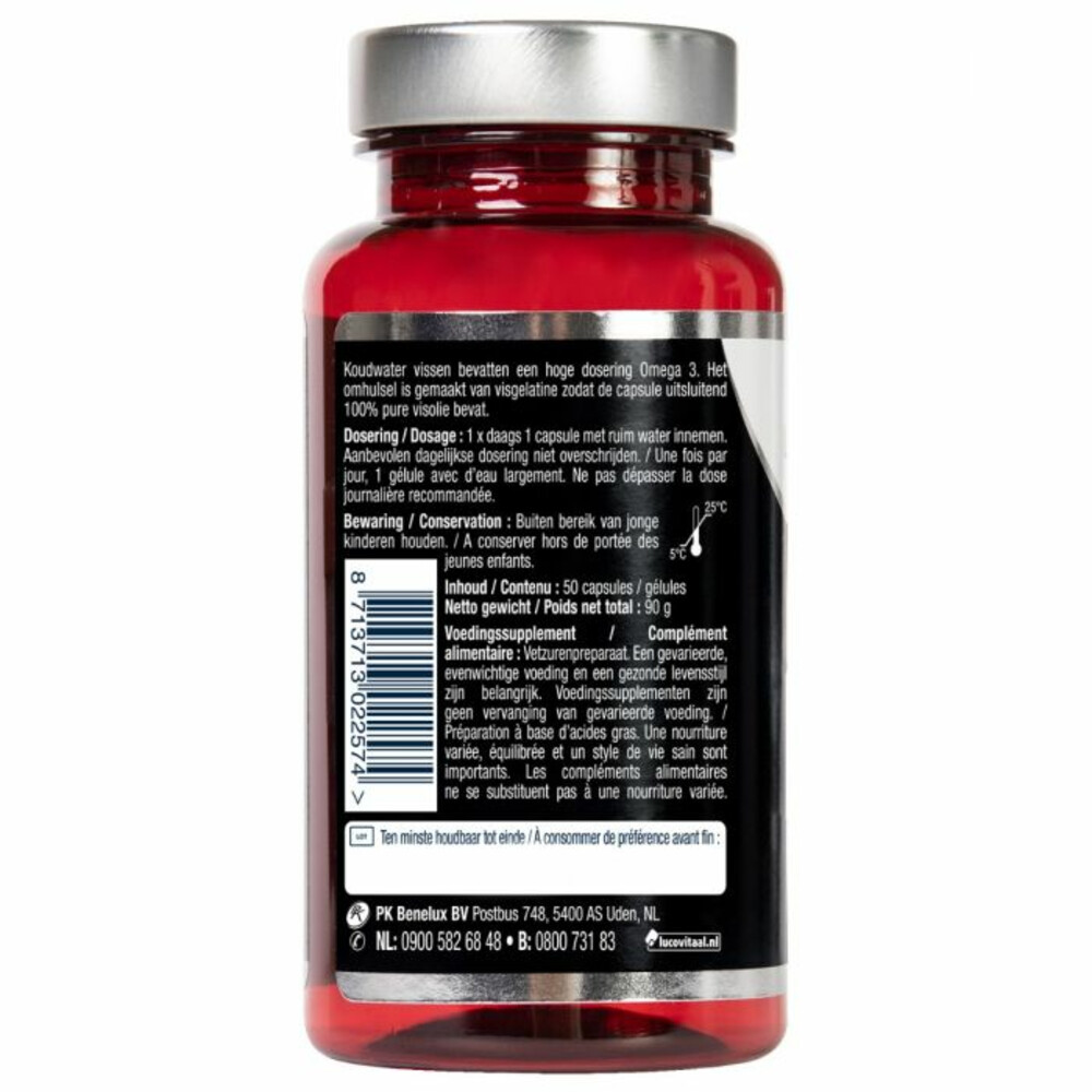 Lucovitaal Visolie Puur Koudwater Omega 3120 capsules