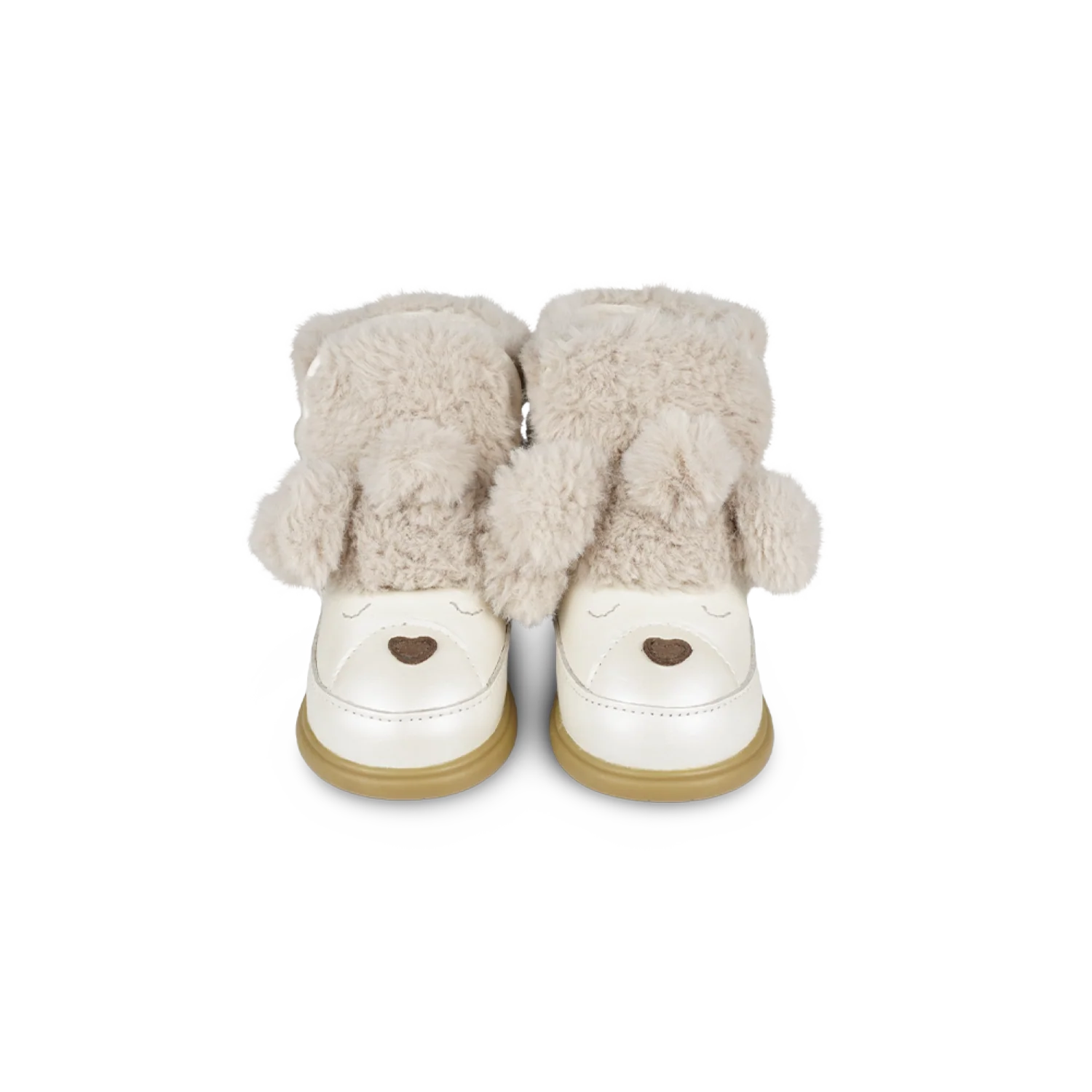Dubu Exclusive Shoes | Poodle | Off White Metallic Leather