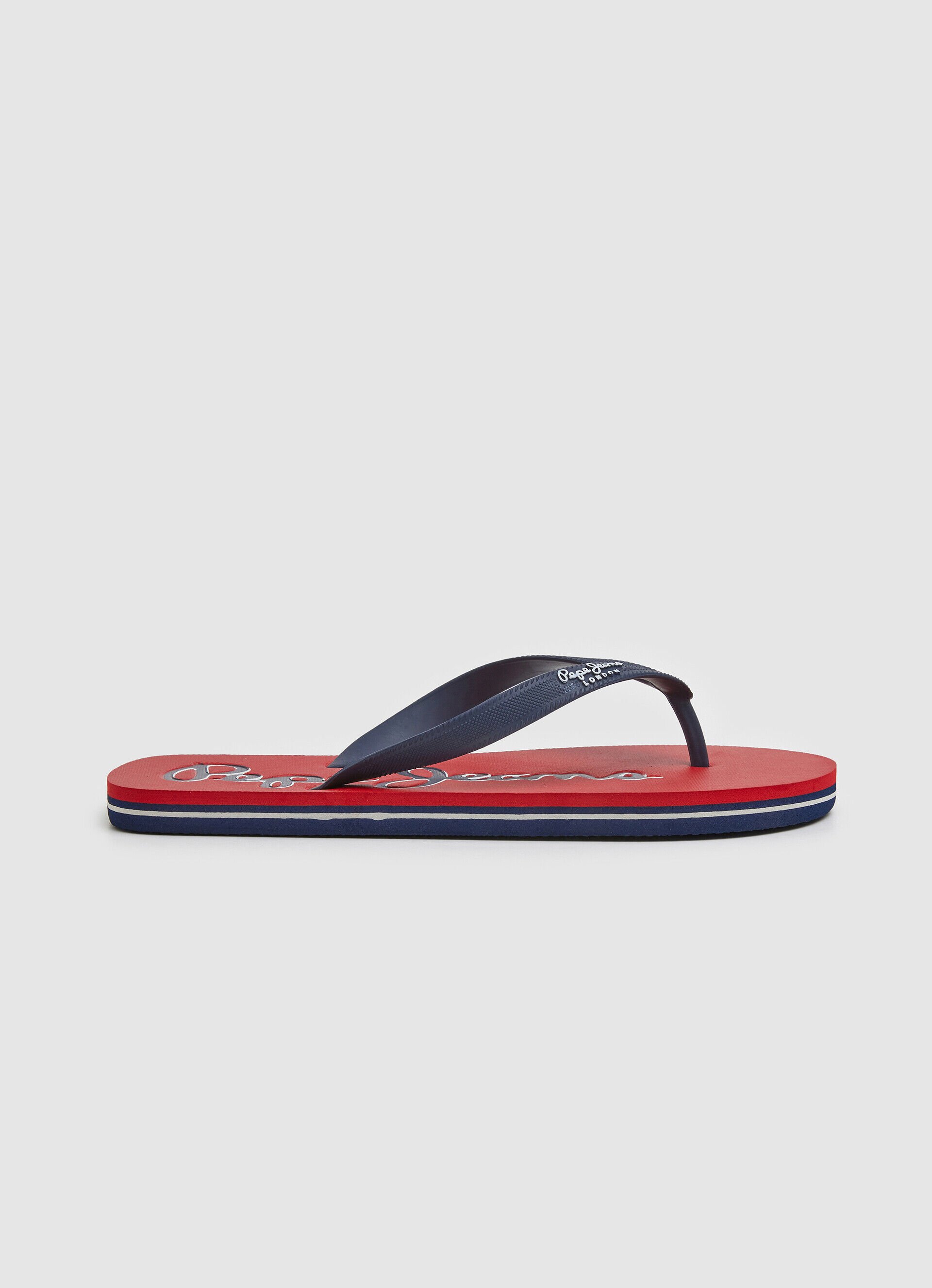 Chinelo com o logotipo da Bay Beach - vermelho