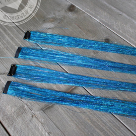 Glitter tinsel clip-inn