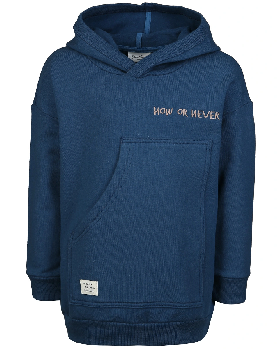 Kapuzen-Sweatshirt NOW OR NEVER in blue storm