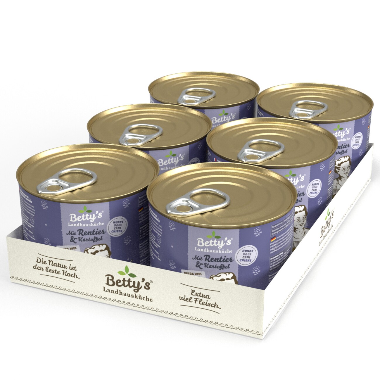 Betty's Landhausküche Rentier & Kartoffel 6x200 g