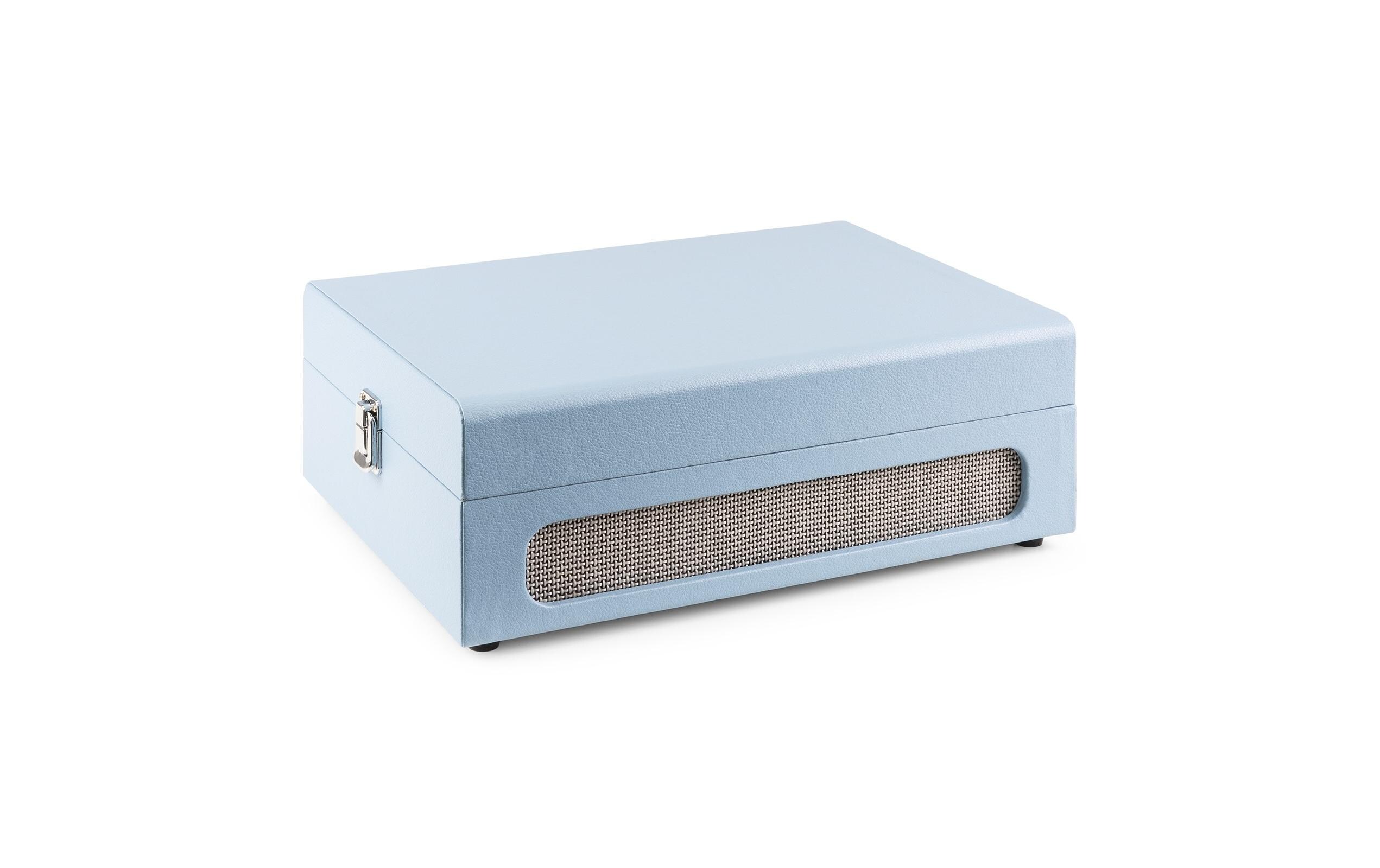 Plattenspieler mit Bluetooth RP118E BlauHochwertiger Plattenspieler im Kofferdesign