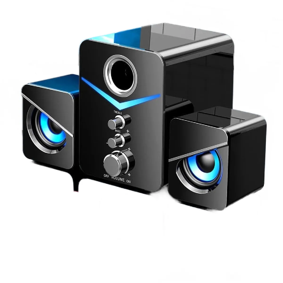 Universal Haut-parleur Audio Câblé USB - Noir