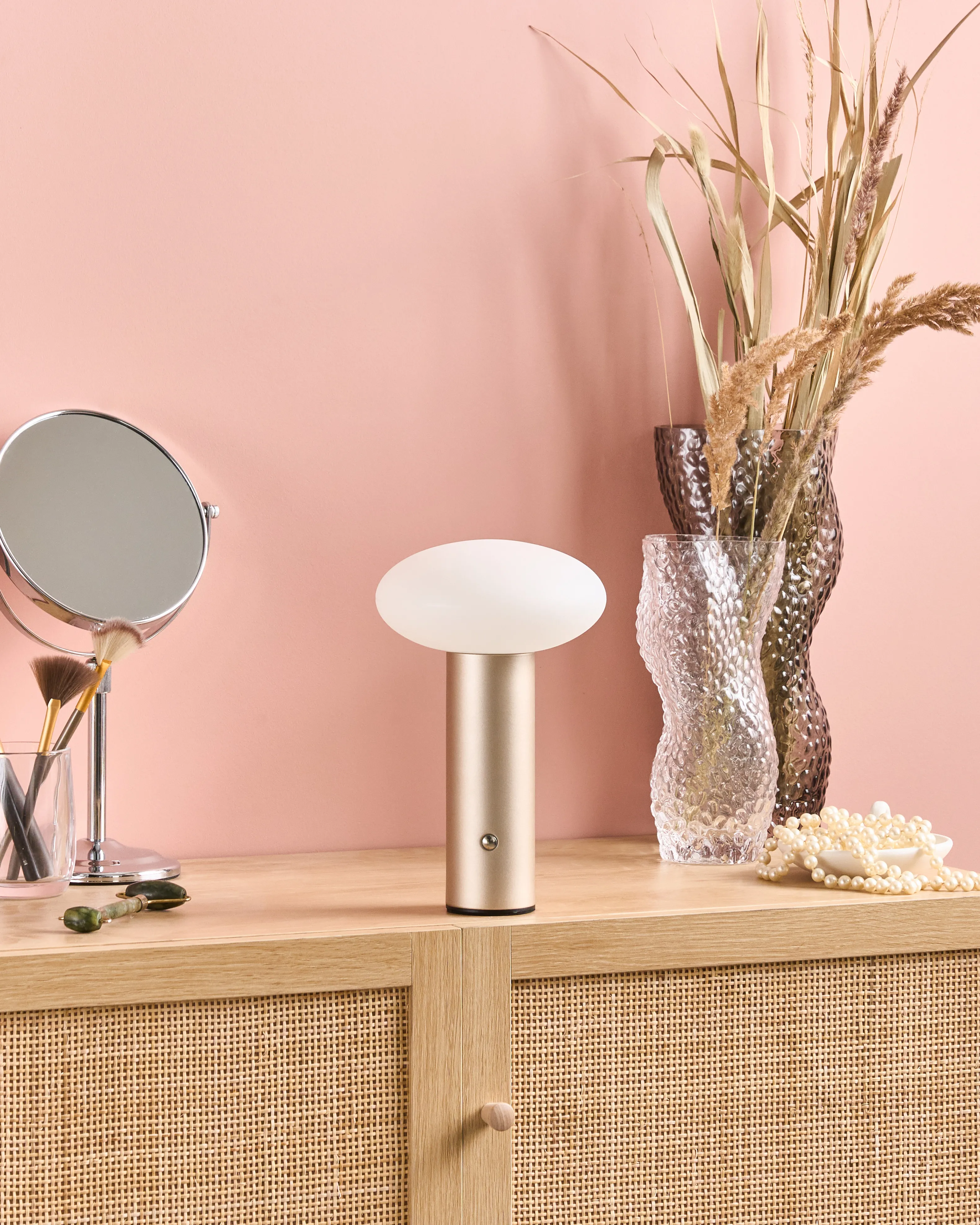 LED draadloze tafellamp BUAYAN met dimmer Metaal Goud
