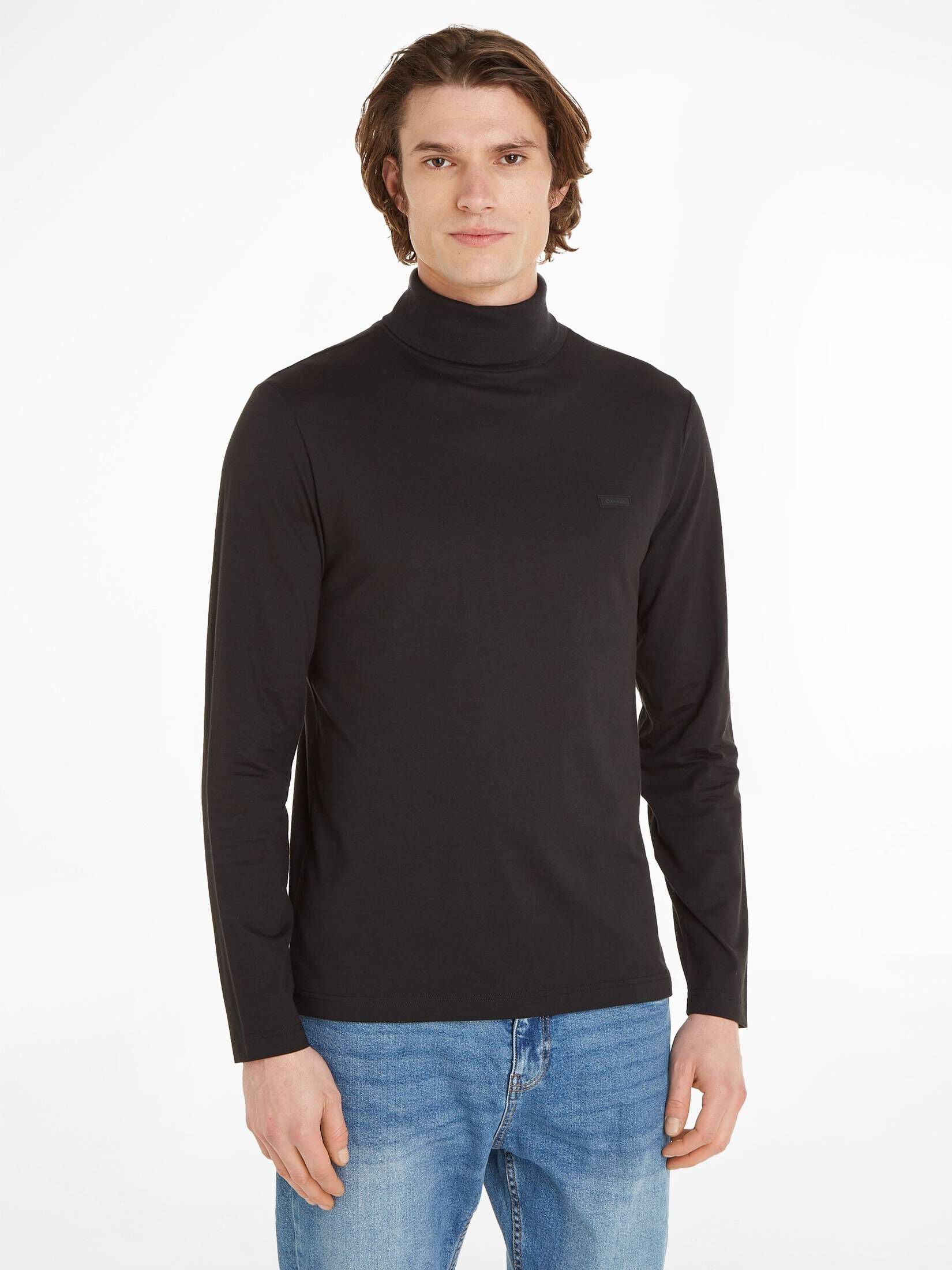 CALVIN KLEIN| Herren Longsleeve mit Rollkragen