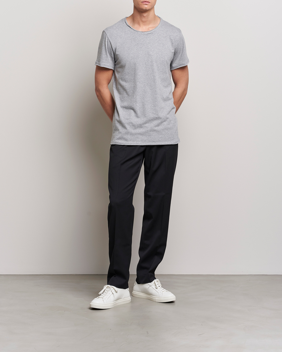 Bread & Boxers Crew Neck Relaxed Grey Melange