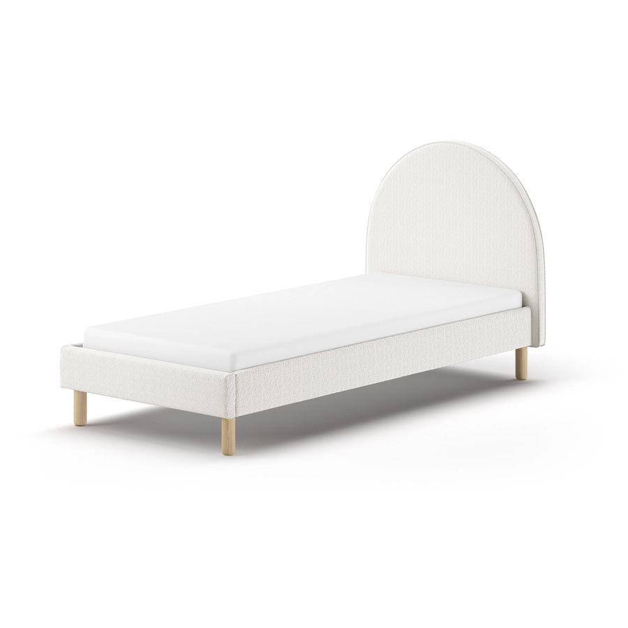 VIPACK Polsterbett MOON 90 x 200 cm weiß