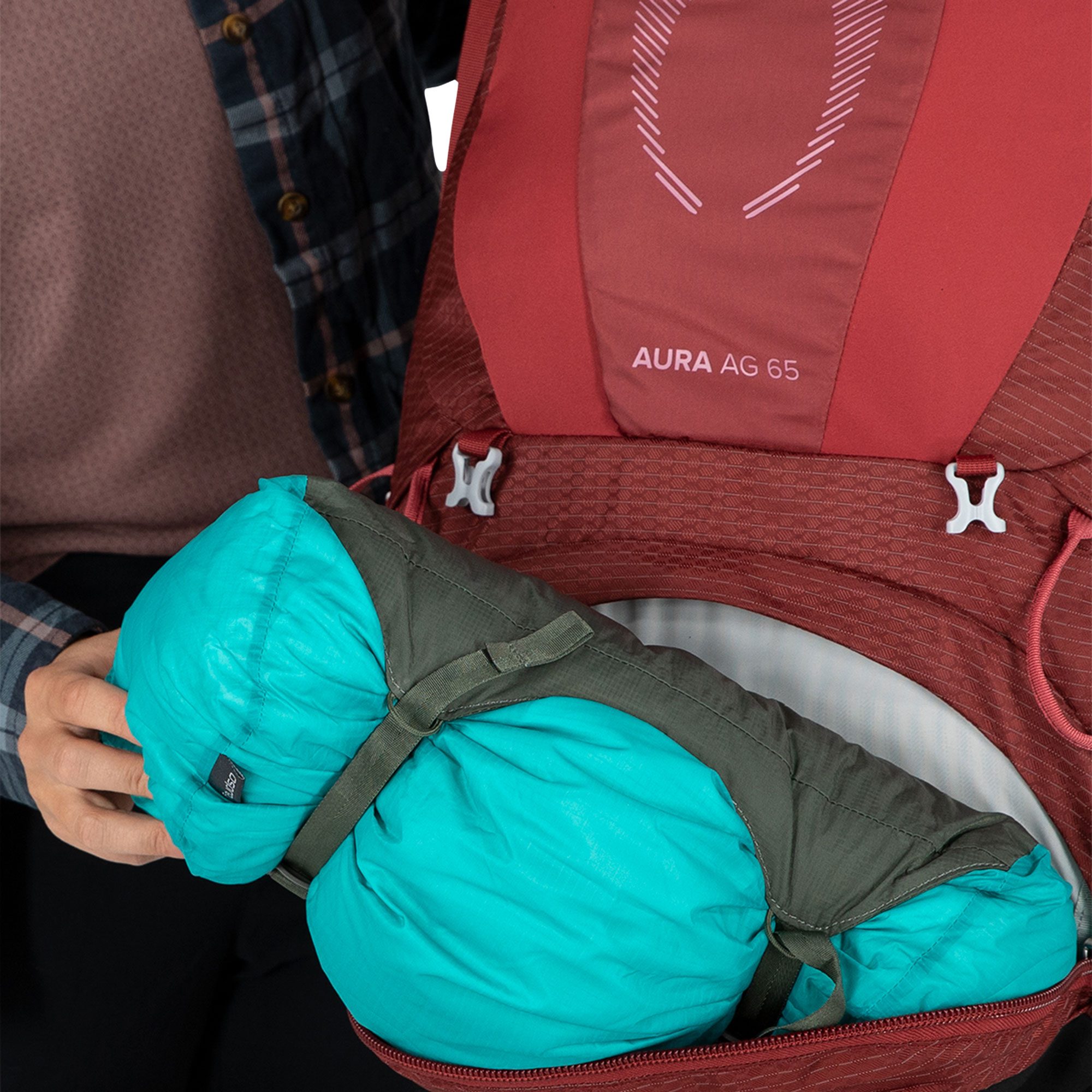 Osprey Aura AG 65l Trekkingrucksack Damen berry sorbet red