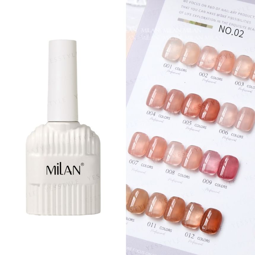 Cosplus - Milan 12 kleuren nagelgelset Peach Oolong