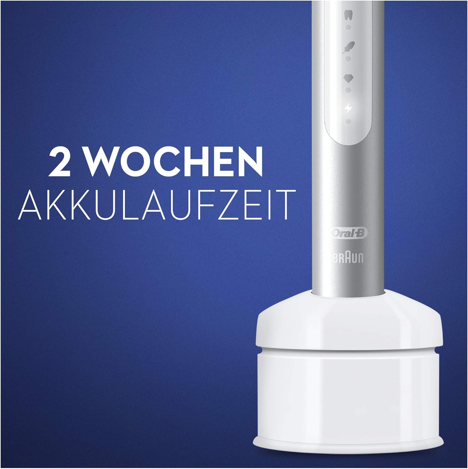 Pulsonic Slim Luxe 4500 Schallzahnbürste Reise Edition mit Induktiver Ladestation   Aufbewahrungsbox (S411.526.3X) - Platinum