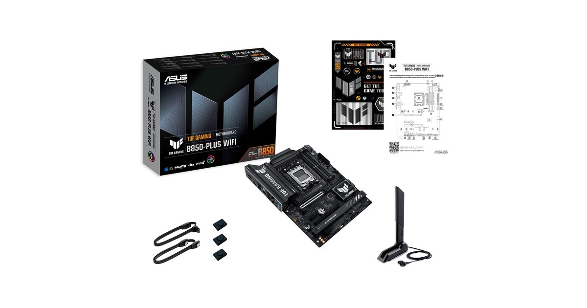 ASUSTUF Gaming B850-PLUS WIFI socket AM5 moederbord  (2.5Gb-LAN, Wi-Fi 7, BT, Sound, ATX)