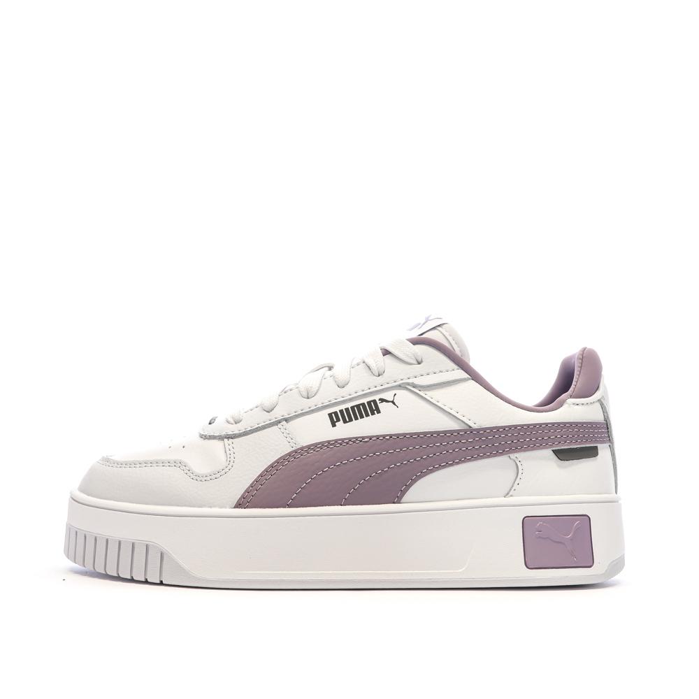 Puma Baskets Blanc/Violet Femme Puma Carina Street