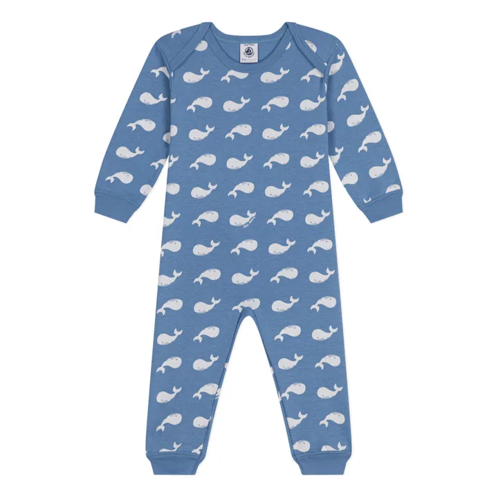 Petit Bateau Pyjama Mobi Baleines | Bleu