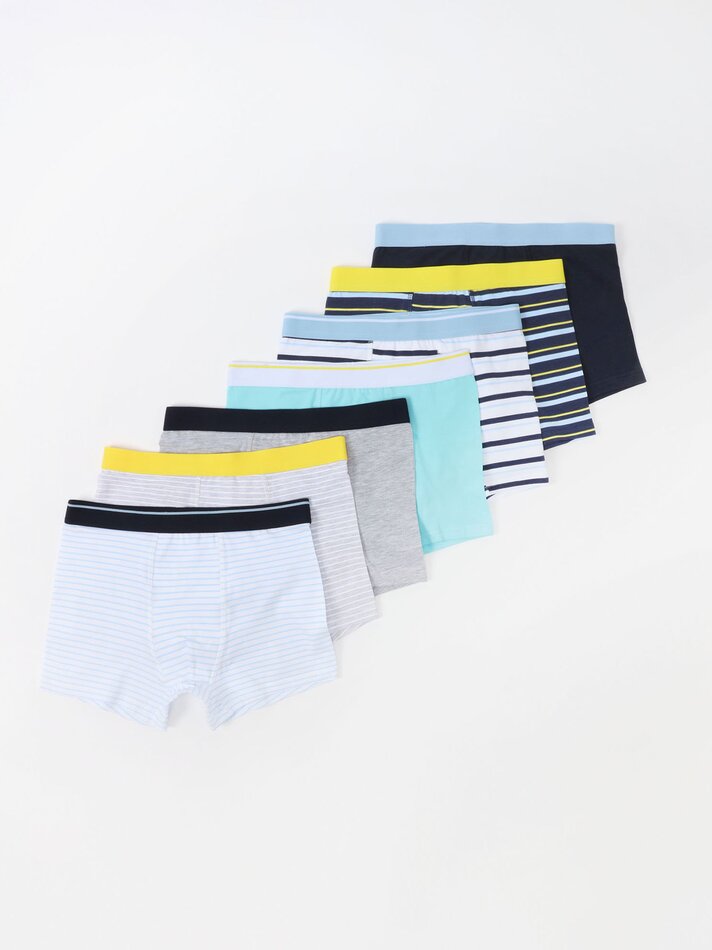 Pacote com 7 cuecas boxer sortidas - Diversas