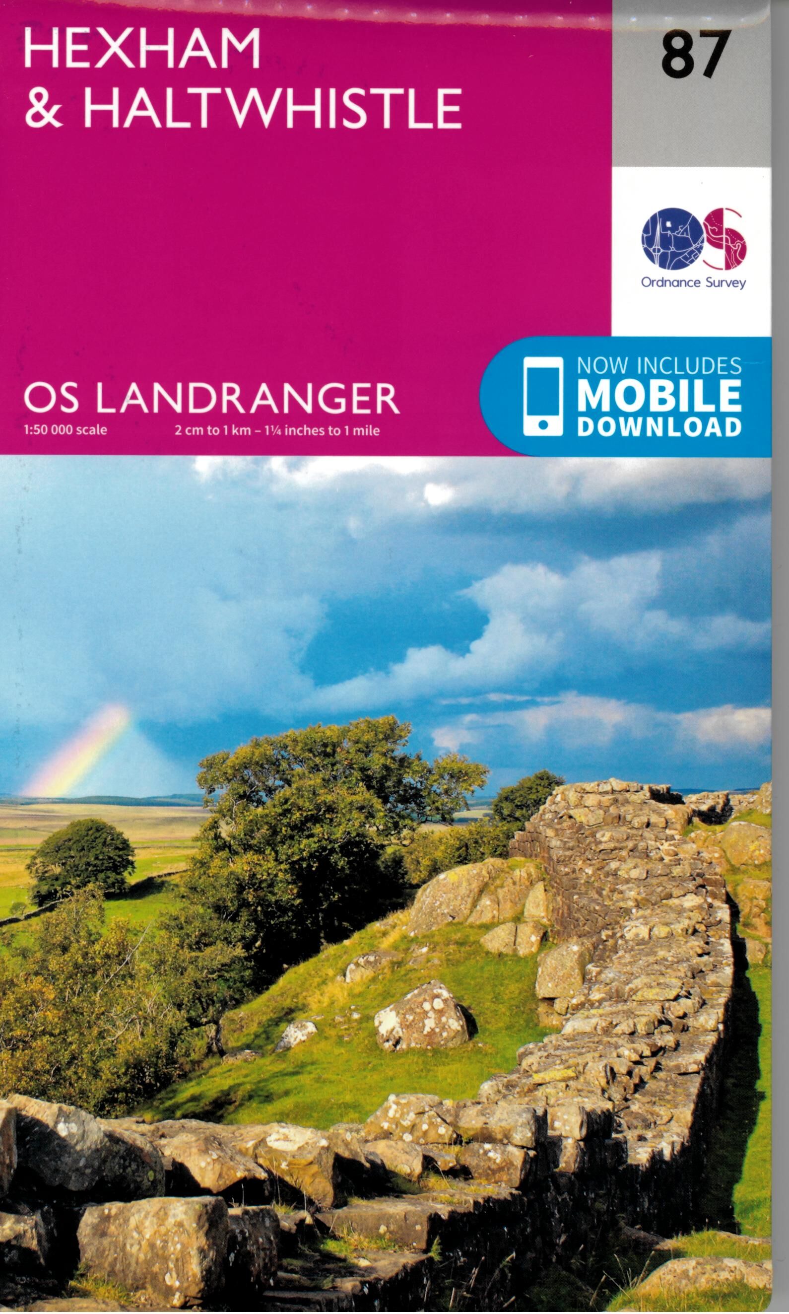 ORDNANCE SURVEY - 87 GB HEXHAM HALTWHISTLE 1 50 000