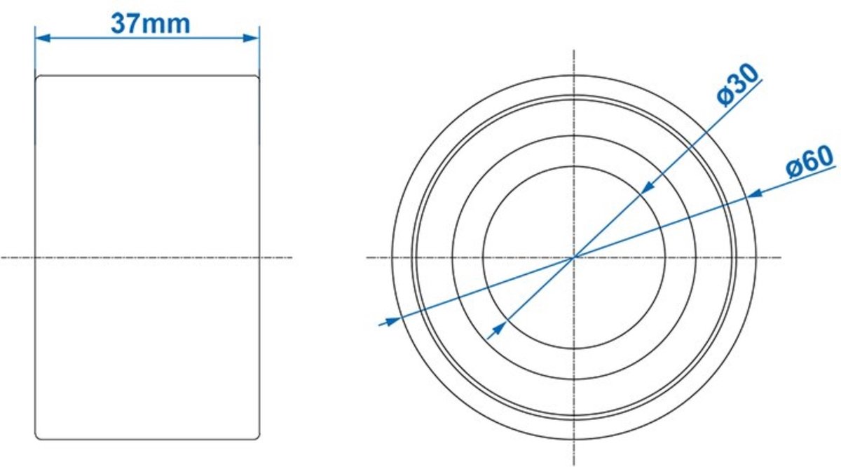 ProPlus AL-KO compactlager - 30/60x37 mm