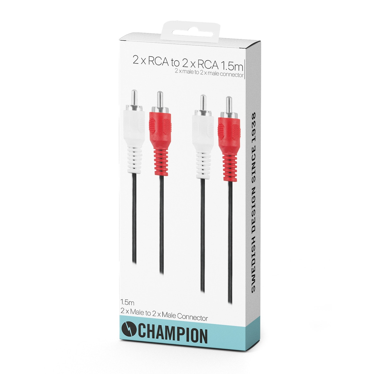 Champion 2 RCA - 2 RCA Hane-Hane 1,5 meter