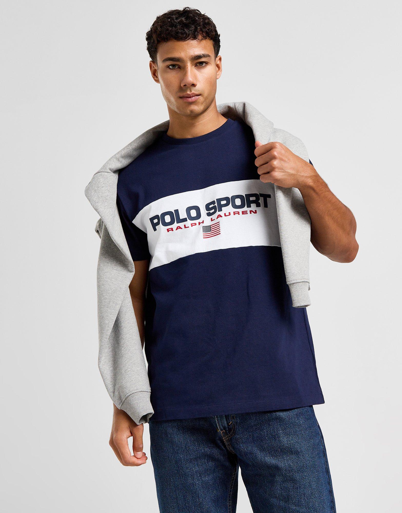 Polo Sport T-shirt Logo Colour Block Homme