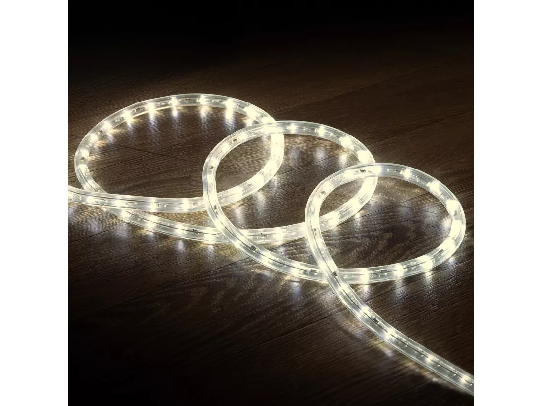Gaine LED Ronde 220V AC 36 LED/m Blanc Neutre IP65 sur Mesure Coupe Tous les 100cm 50 m