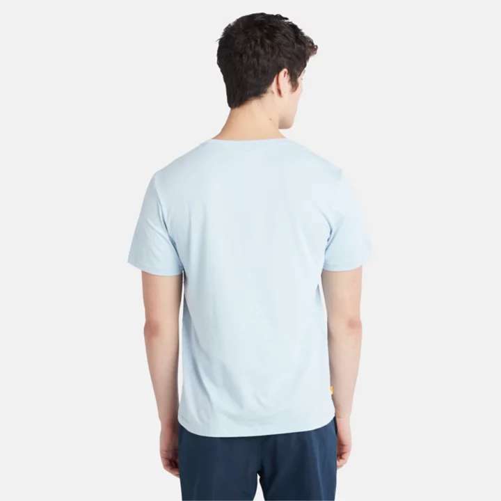 T-shirt à logo arbre Kennebec River pour homme en bleu clair