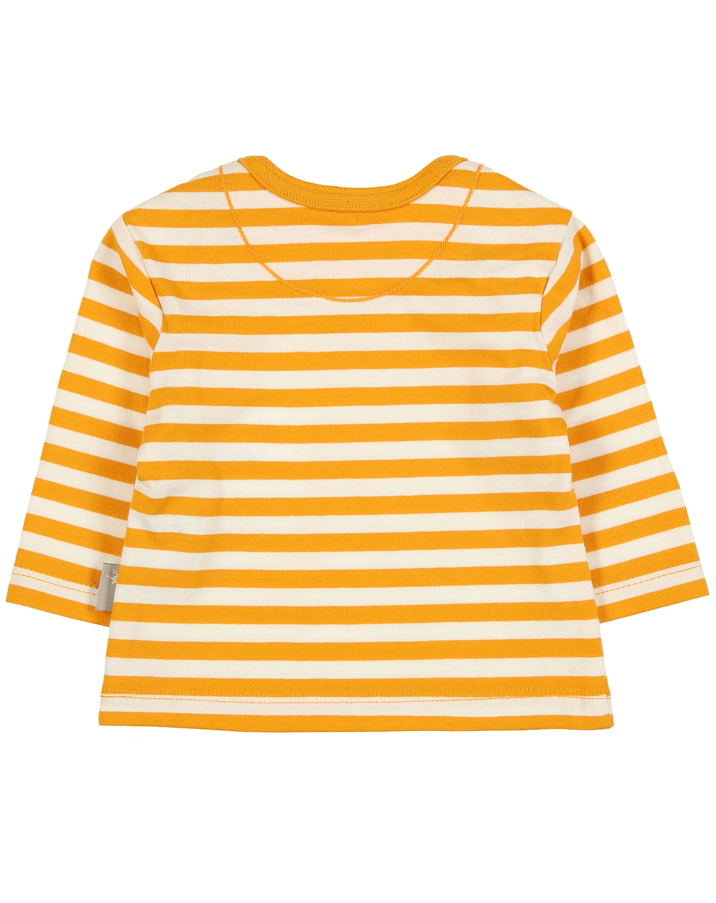 Langarmshirt TIGER gestreift in gelb/weiß