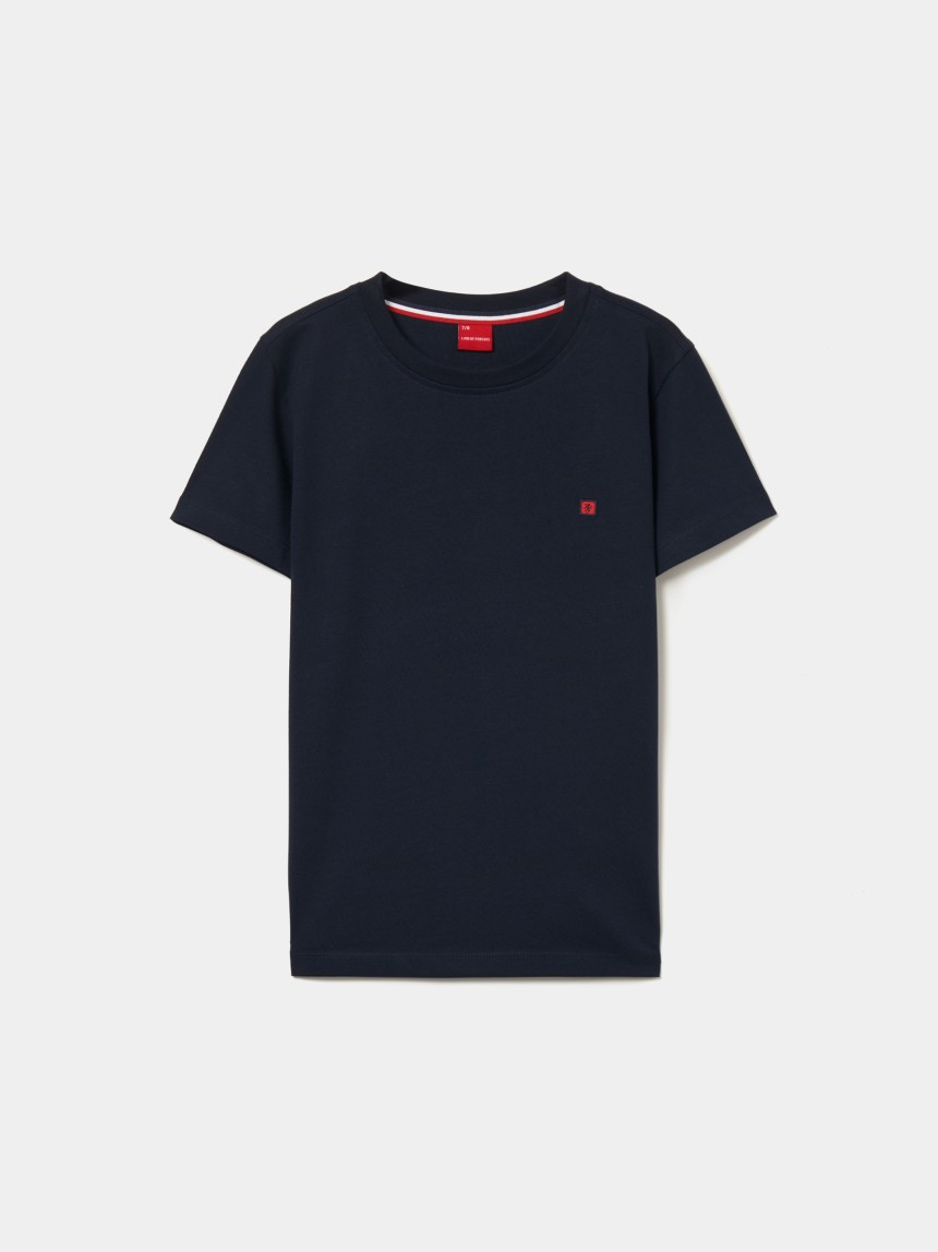 T-shirt básica de algodão