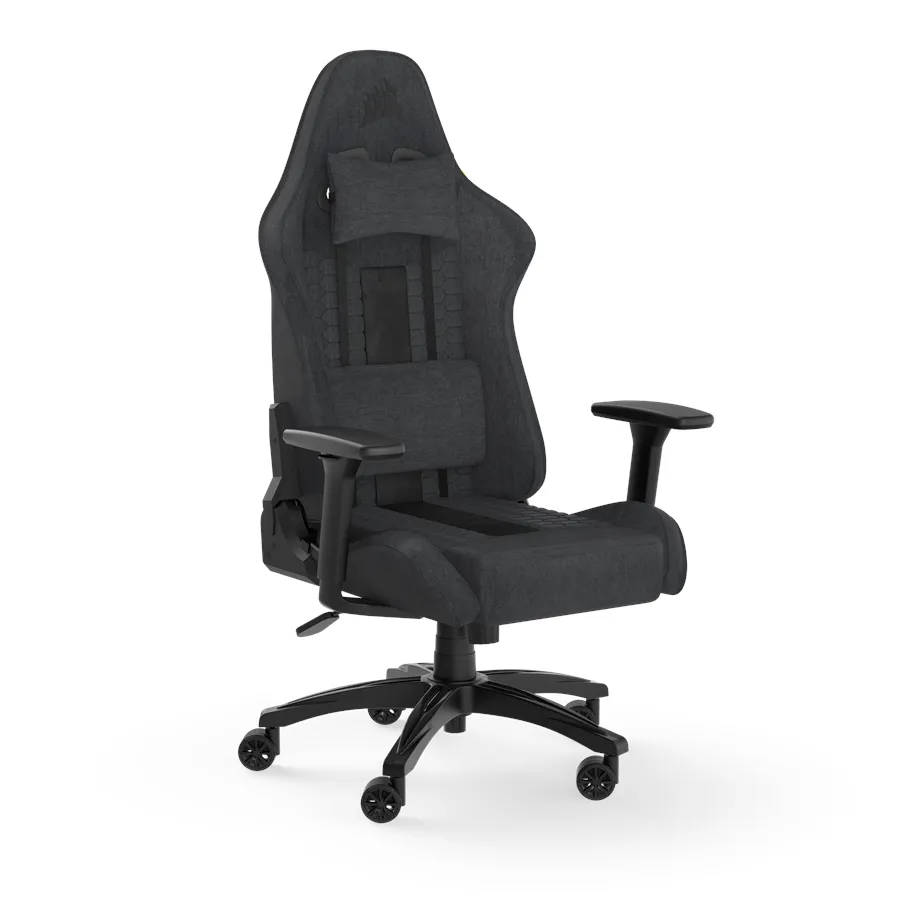 Corsair | TC100 Relaxed (Fabric) - Gamingstol - Stof - Op til 120 kg | Sort/Grå
