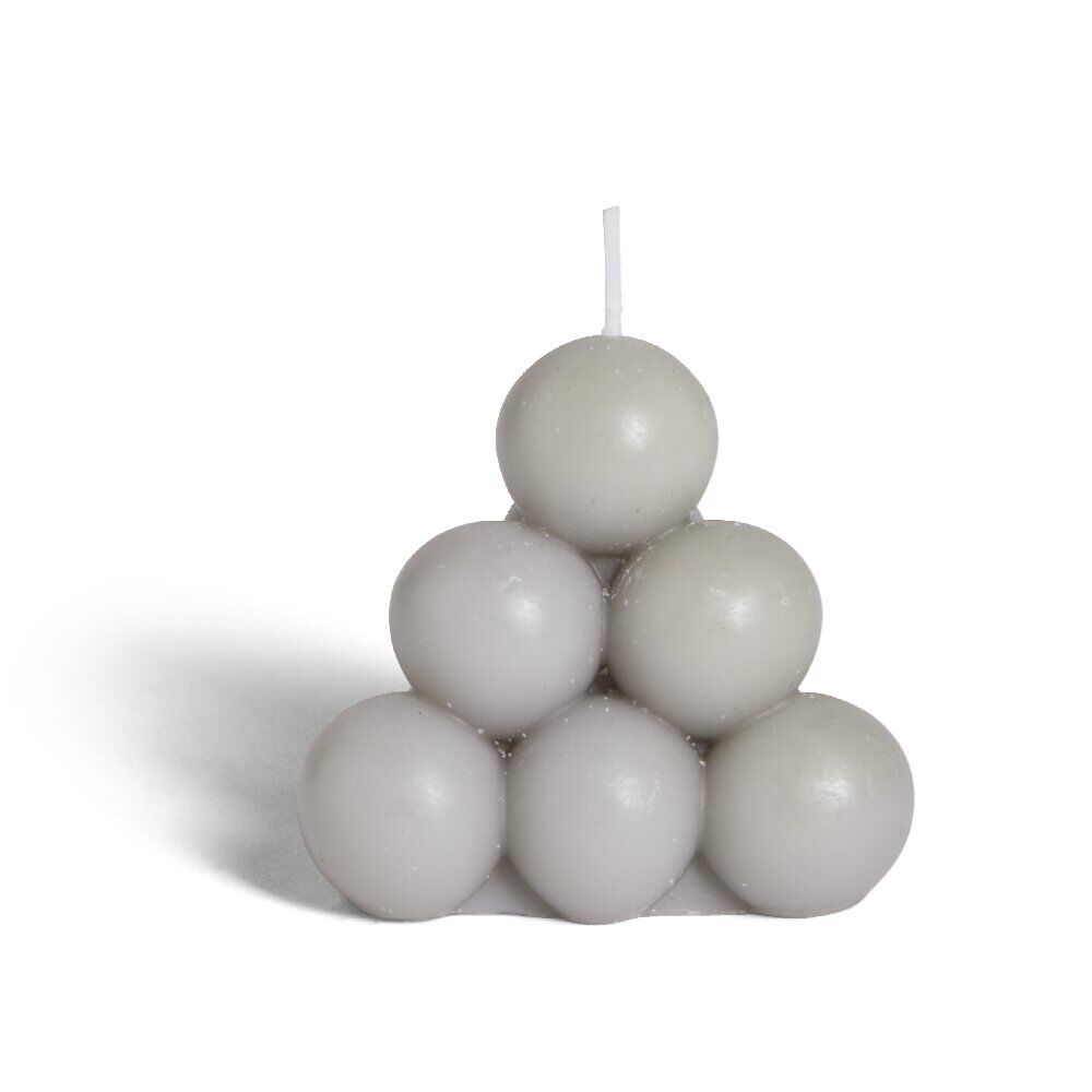 Bougie ronde à bulles Ø7,8xH6,8cm