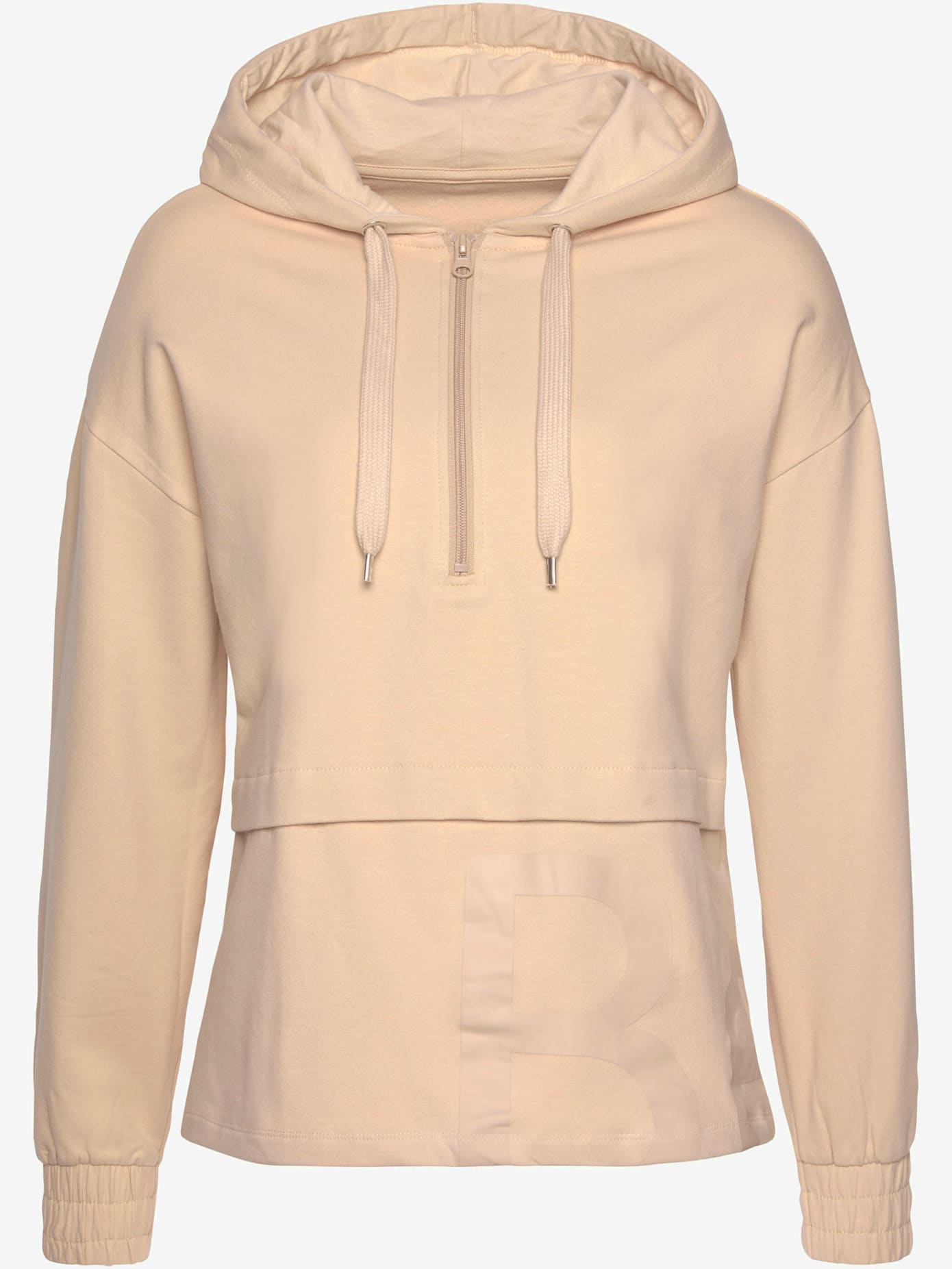 Sweatshirt avec glissière et capuche