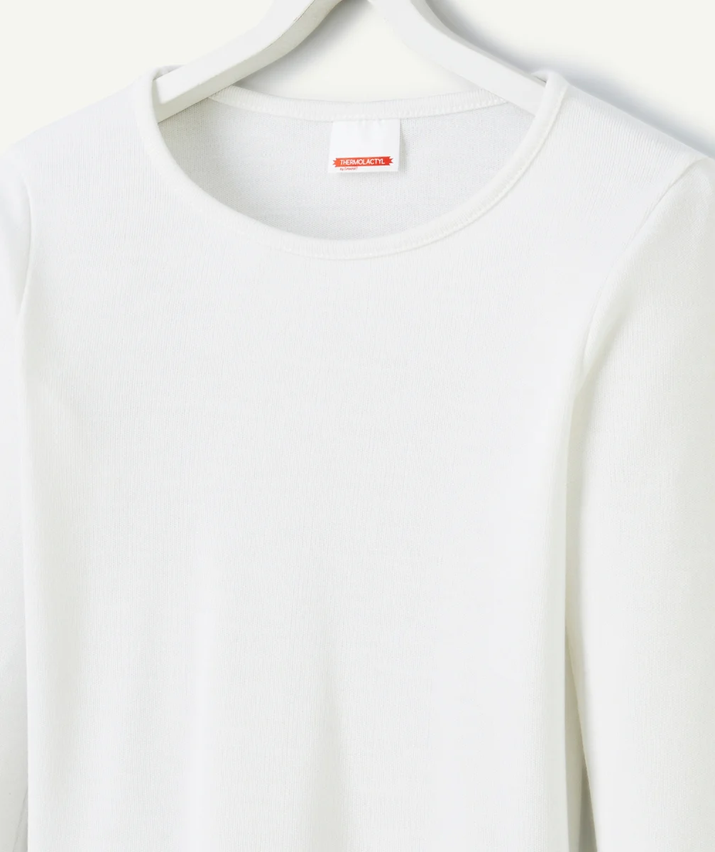DAMARTT-SHIRT MANCHES LONGUES MAILLE INTERLOCK THERMOLACTYL BLANC