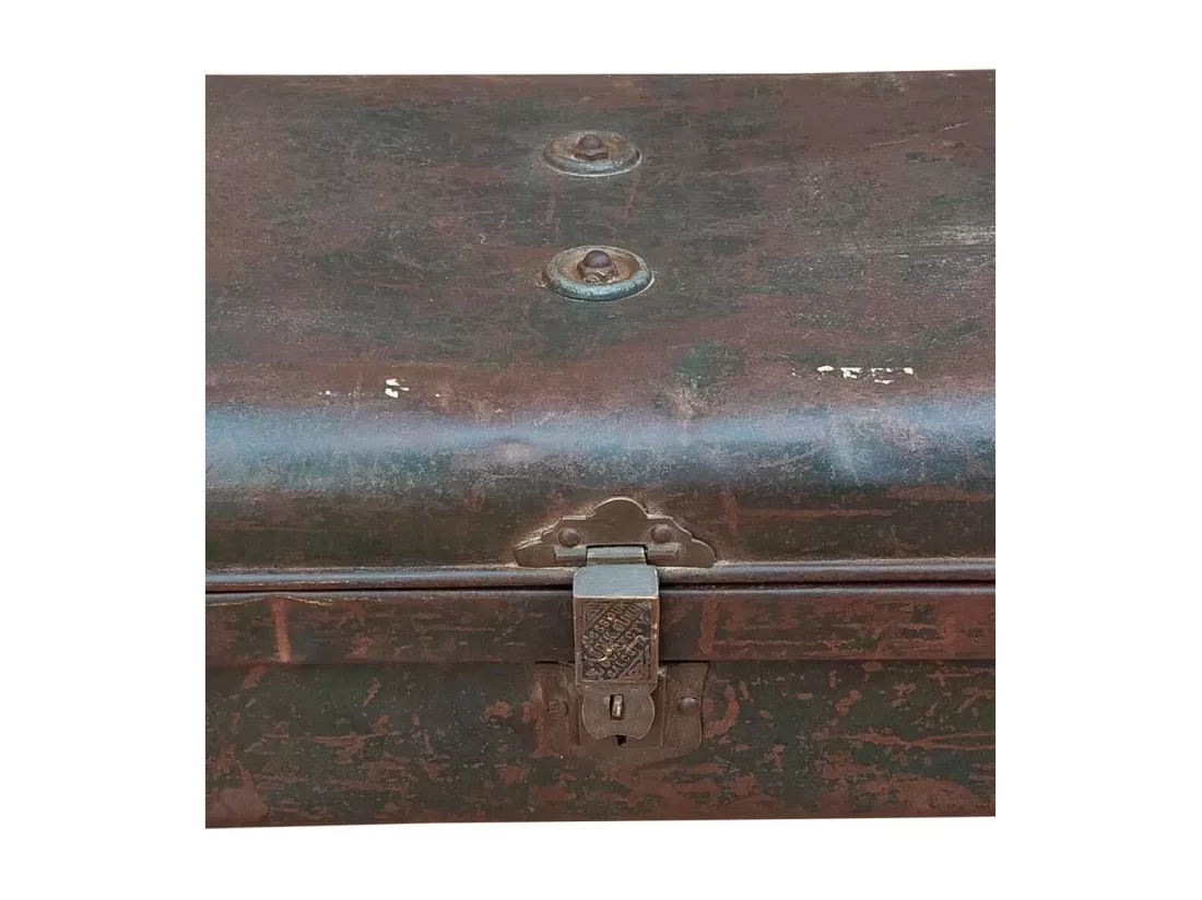 Valise en métal marron 61x39x23h