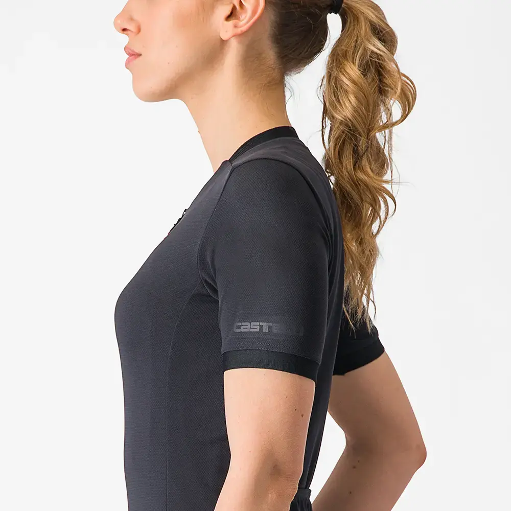 Castelli Libera Fietsshirt Korte Mouwen Zwart Dames