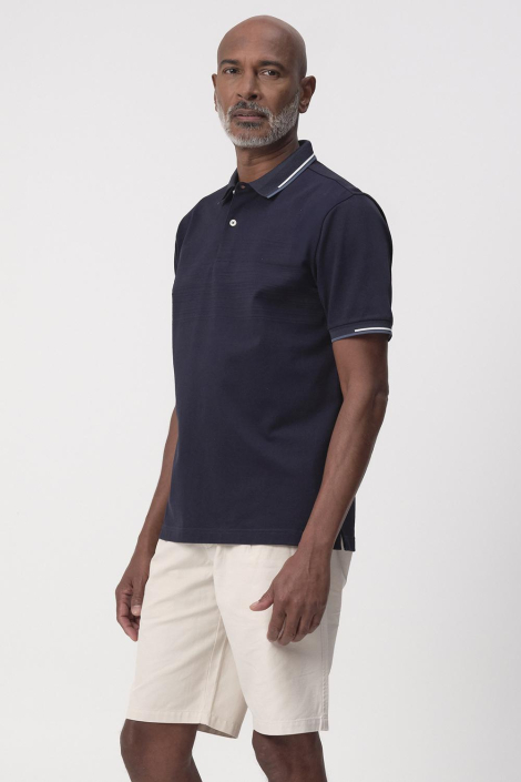 Campbell blauwe heren polo