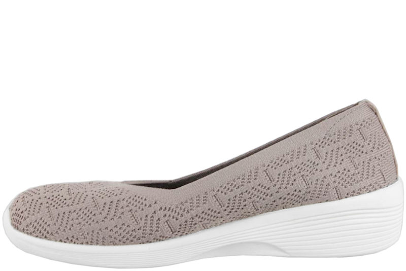 SKECHERS ARYA FOR REAL SKO I BEIGE TEKSTIL