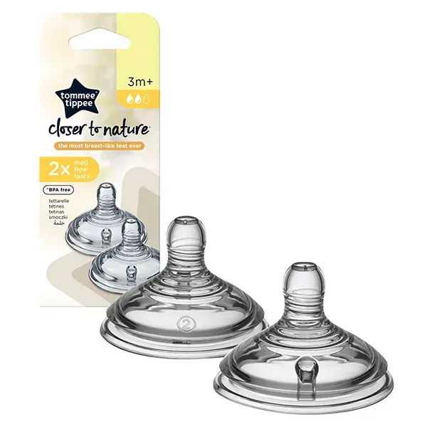 Tommee Tippee Closer To Nature Tétine Débit Moyen Lot de 2