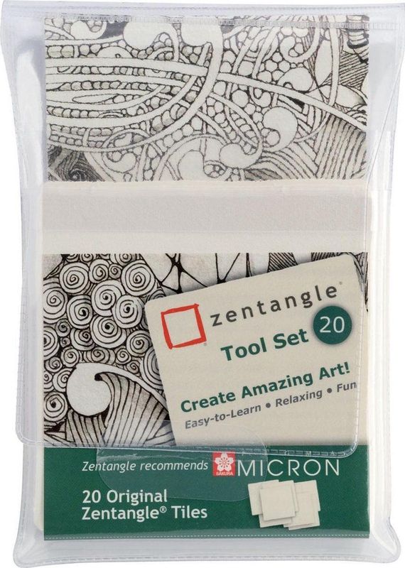 Sakura - Zentangle Tool Set - 20-delig - Wit - Museumkwaliteit Papier