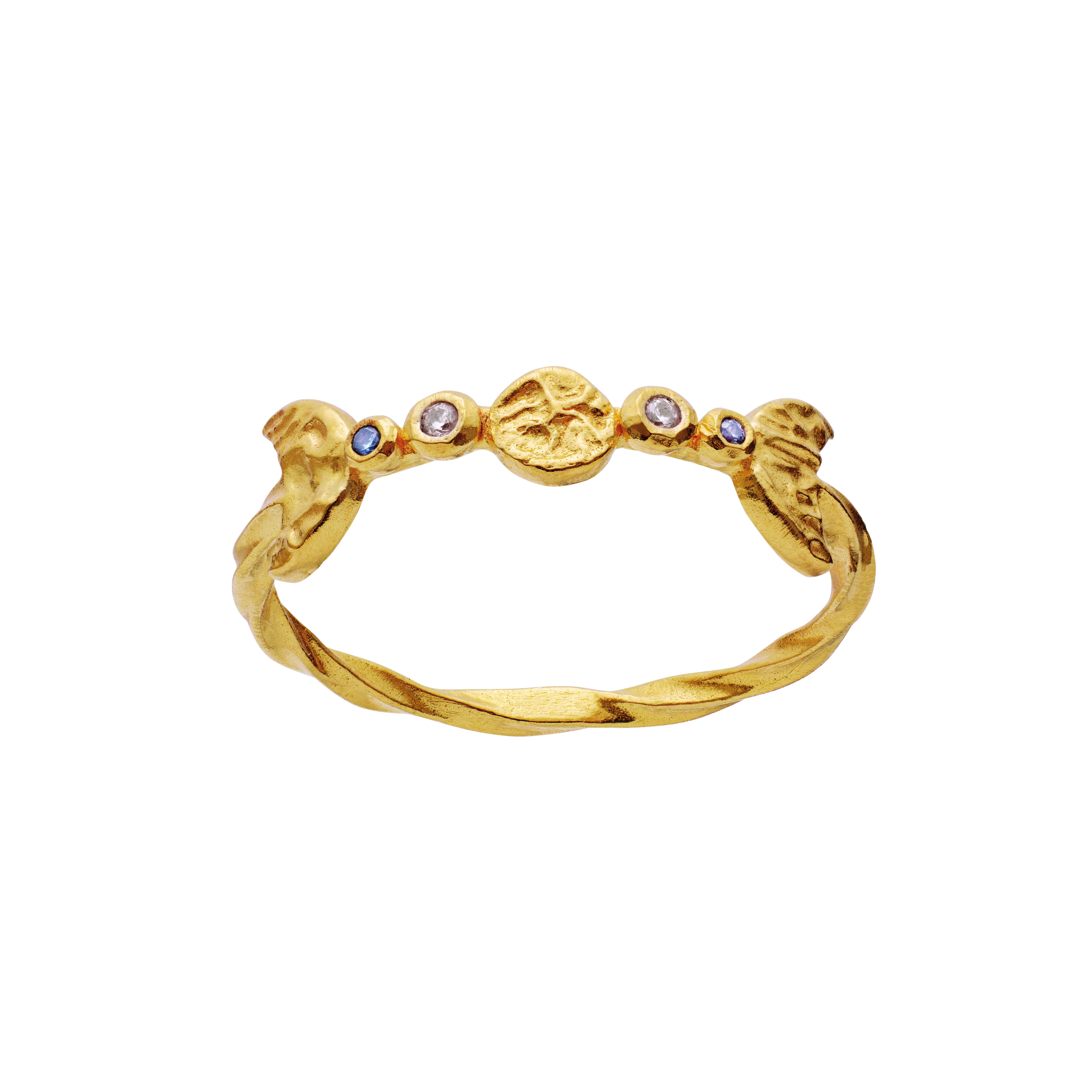 Maanesten  Lucilia ring - forgyldt