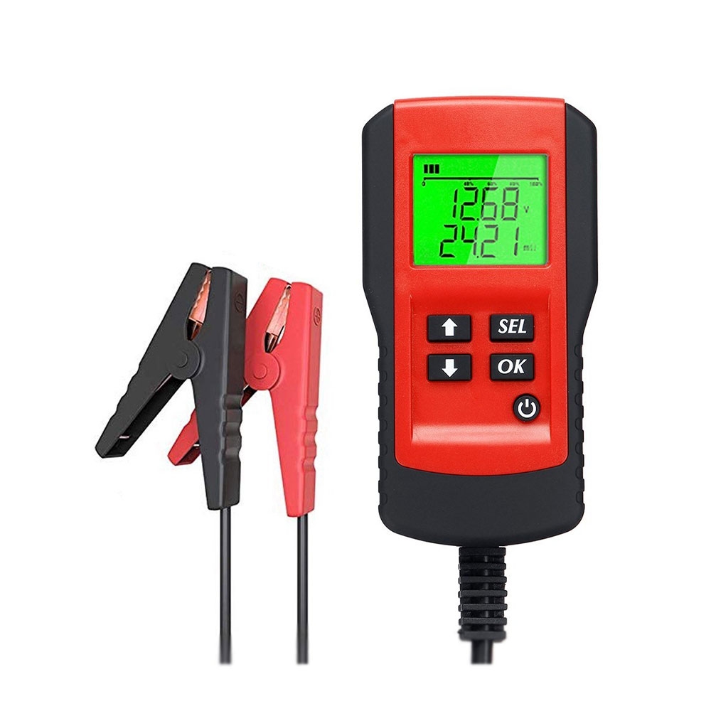 Auto Tiefzyklus Batterietester KFZ Spannungswiderstand Prüfgerät mit LED Display CCA 100-9999