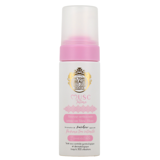 Musc Intime mousse nettoyante douce - Nettoie et parfume