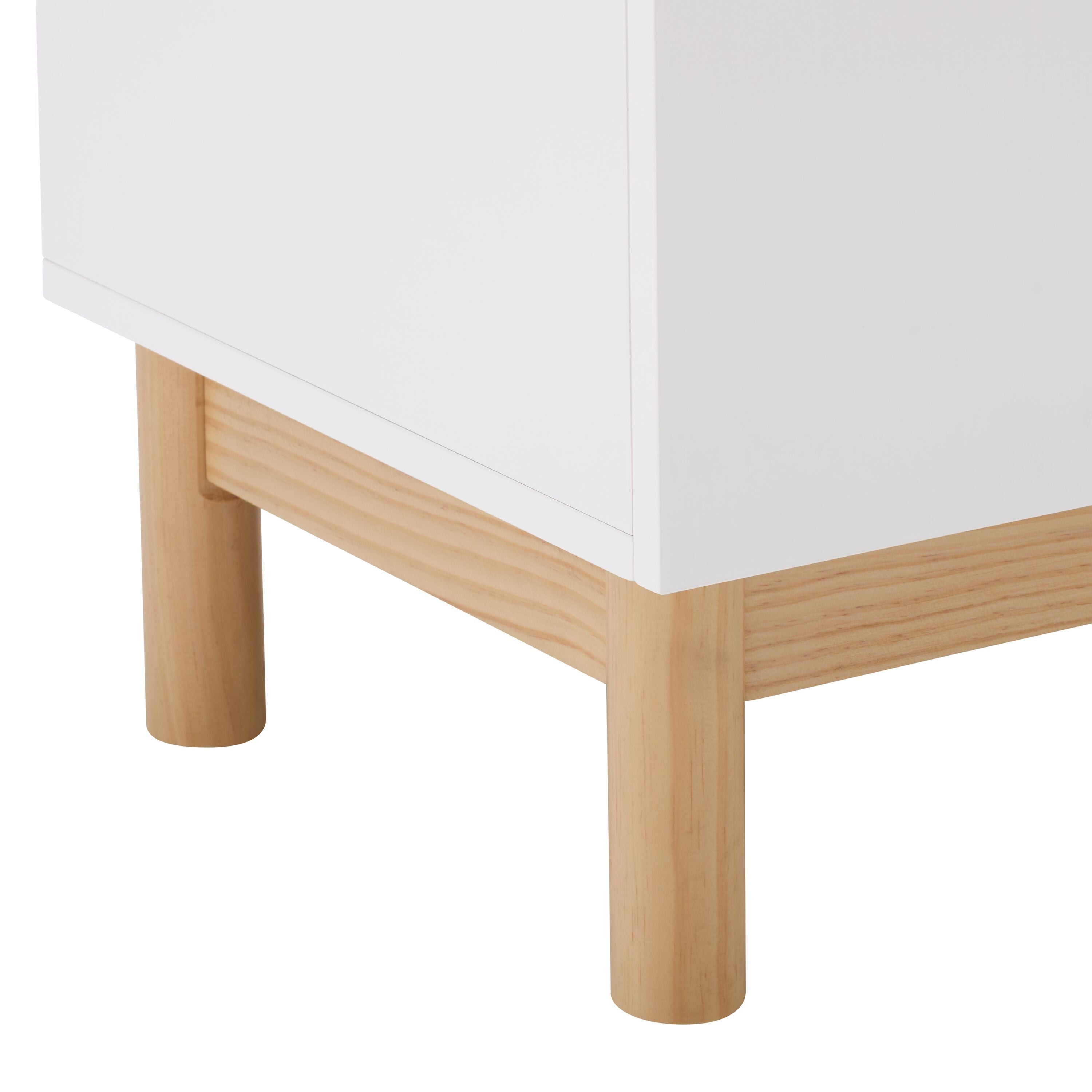 MARLIN Sideboard - Weiss / B: 140.0 cm x T: 41.5 cm x H: 75.0 cm