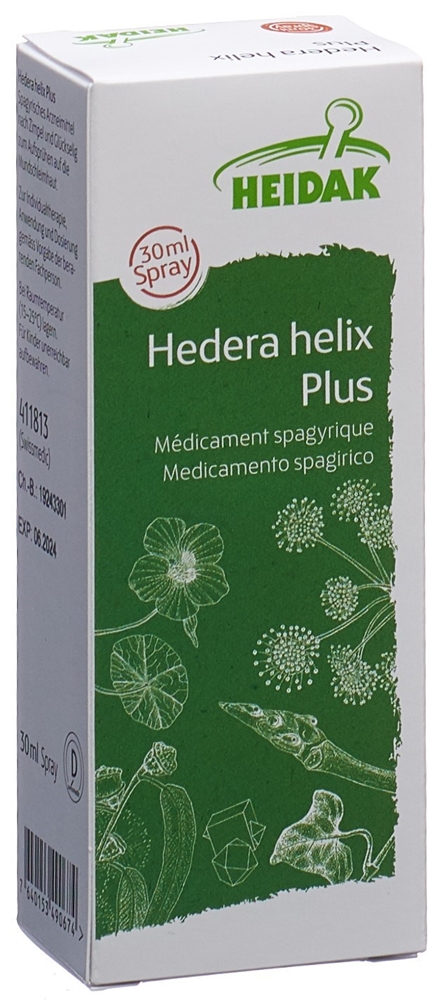 HEIDAK Hedera helix plus<br>30 ml, Flasche, Spray