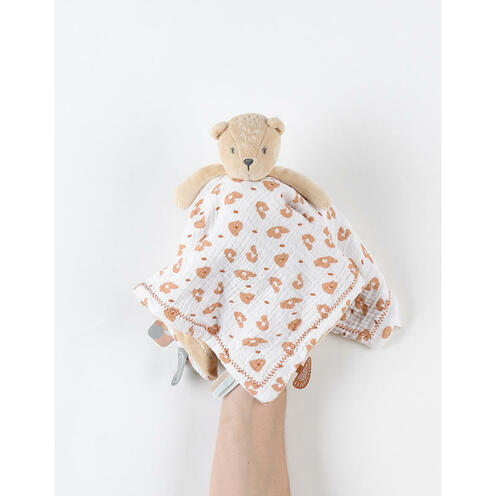 Doudou jour nuit veloudoux Beige Babou & Kendi - NOUKIE 'S