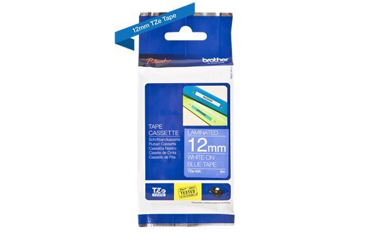 Brother P-Touch Band TZe-535, 12 mm, weiss auf blau