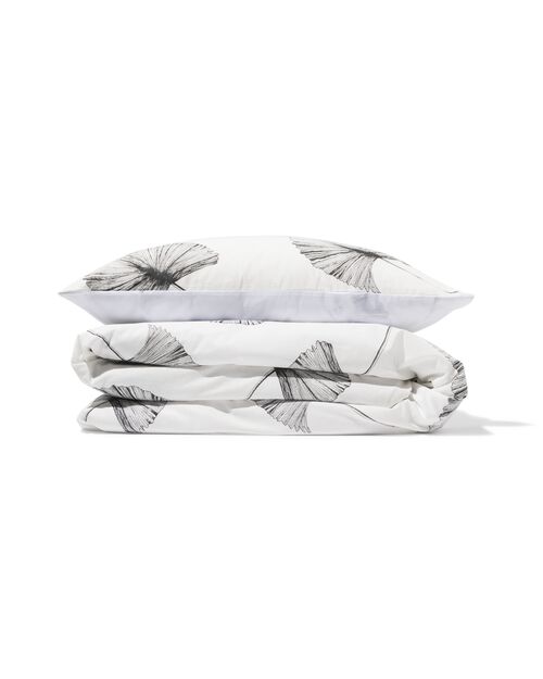 housse de couette en coton doux 140x200/220 feuilles dessinées